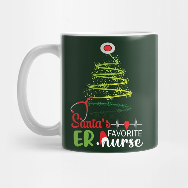 Santa's Favorite Er Nurse.. Er Nurse christmas gift by DODG99